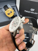 Tag Heuer Carrera Porshe Branco Couro 42mm
