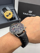 Tag Heuer Carrera Porshe Preto Couro 42mm
