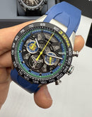 TAG Heuer Carrera Chronograph Tourbillon Extreme Sport x Senna azull 44mm
