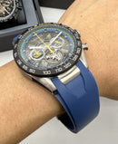 TAG Heuer Carrera Chronograph Tourbillon Extreme Sport x Senna azull 44mm
