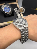 Vacheron Constantin Overseas Crono Aço 41mm branco