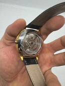 Cartier Tourbillon 44mm - Aço Mostrador Dourado/Preto - COURO