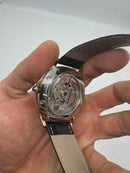 Cartier Tourbillon 44mm - Aço rosé/Mostrador Preto - COURO