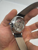 Cartier Tourbillon 44mm - Aço Mostrador Azul/Preto - COURO