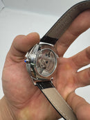 Cartier Tourbillon 44mm - Aço Mostrador Verde/Preto - COURO