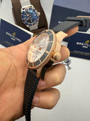 Breitling Superocean 44mm - branco/rose