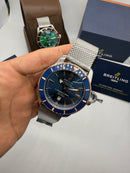 Breitling Superocean 44mm - azul mesh