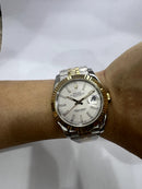 Date Just Jubilee Two-Tone Branco Automático