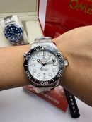Omega Seamaster Diver 300 Branco Automático Super Clone base ETA