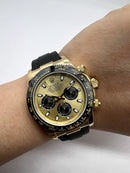 Daytona Champagne Dial Dourado Automático