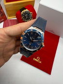 Relogio Omega Constellation 41mm Aço Azul/rose