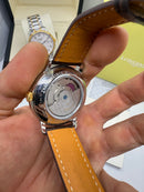 Longines Master Collection Two-Tone 42mm Automático Couro marrom