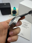 IWC Pilot Mark XX 40mm - Aco Mostrador Preto Prata - Couro