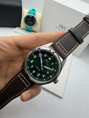 IWC Pilot Mark XX 40mm - Verde Militar em Couro Automatico