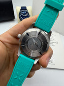 IWC Pilot Mark XX 40mm - Aco Mostrador Verde Agua Borracha automatico