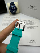 IWC Pilot Mark XX 40mm - Aco Mostrador Verde Agua Borracha automatico