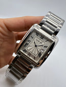 Cartier Relógio Tank Française Prata 39mm