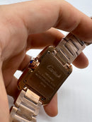Cartier Relógio Tank Française Rose 39mm