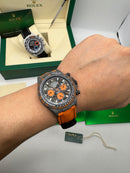 Daytona DIW - Fibra de Carbono 40 mm  Orange Automático Super (base ETA)