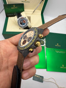 Daytona DIW - Fibra de Carbono 40 mm Brown Automático Super (base ETA)