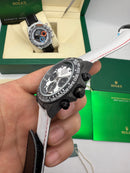 Daytona DIW - Fibra de Carbono 40 mm Branco Automático Super (base ETA)