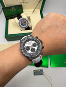 Daytona DIW - Fibra de Carbono 40 mm Branco Automático Super (base ETA)