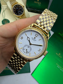 Geneve 1908 Branco Dourado - 40 mm Automático Base ETA Clone