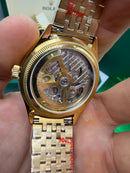 Geneve 1908 Branco Dourado - 40 mm Automático Base ETA Clone