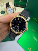 Geneve 1908 Preto Dourado - 40 mm Automático Base ETA Clone