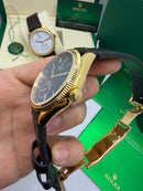 Geneve 1908 Preto Dourado - 40 mm Automático Base ETA Clone