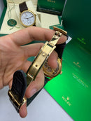 Geneve 1908 Preto Dourado - 40 mm Automático Base ETA Clone