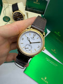 Geneve 1908 Branco Dourado - 40 mm Automático Base ETA Clone