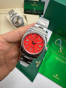 Oyster Perpetual Vermelho 36mm Automático