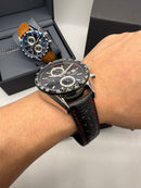 TAG Heuer Carrera Couro 43mm Preto Automático