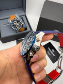 TAG Heuer Carrera Couro 43mm Azul Automático