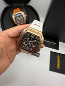 Richard Mille RM 65-01 Cronógrafo Automático Branco (Base ETA)