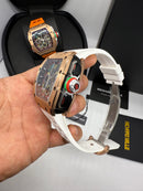 Richard Mille RM 65-01 Cronógrafo Automático Branco (Base ETA)