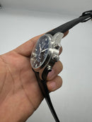 IWC Aviador Cronógrafo TOP GUN 41mm Aço OxBlack PRATA