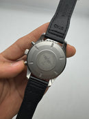 IWC Aviador Cronógrafo TOP GUN 41mm Aço OxBlack PRATA