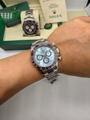 Daytona Ice Blue Platina Super Clone Base ETA 4131 | Ref: 126506