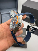 TAG Heuer Aquaracer Azul/Laranja - Pulseira Borracha - 42mm