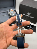 TAG Heuer Aquaracer Azul/Laranja - Pulseira Borracha - 42mm