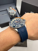 TAG Heuer Aquaracer Azul/Laranja - Pulseira Borracha - 42mm