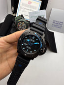 Panerai Submersible Carbotech Carbon 42mm Azul Base ETA