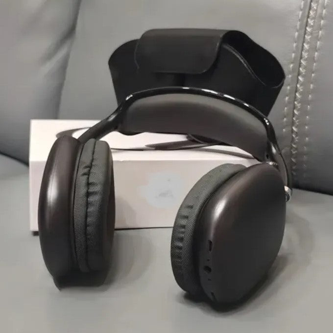Fone De Ouvido Semfio Compatível AirPods Max Linha 1 C/ Case Cor Preto