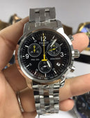 Relógio Tissot Prc 200 Chronograph Preto aço 42mm