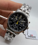 Relógio Tissot Prc 200 Chronograph Preto aço 42mm