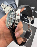 TAG Heuer Carrera Couro 43mm Verde Preto Automático