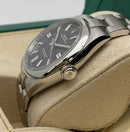 Date Just Oyster Preto + Caixa Premium (fundo de vidro)