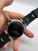Bvlgari Titanium Preto Masculino 42mm Vidro De Safira